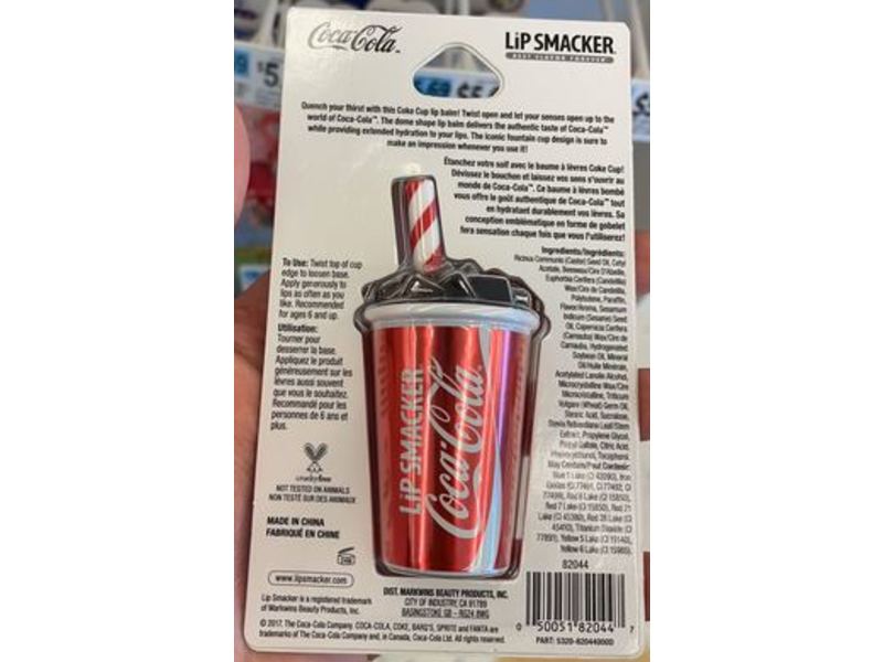 Lip Smacker Lip Balm, Coca-Cola, 0.26 oz/7.4 g