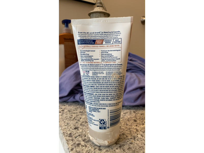 St,Ives Gentle Smoothing Scrub & Mask, Otameal , 6 oz/170 mL, Pack Of 4