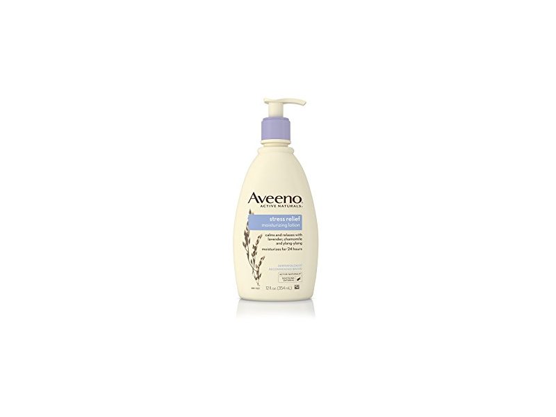 Aveeno Stress Relief Moisturizing Lotion, Lavender Scented, 33 fl oz/975 mL