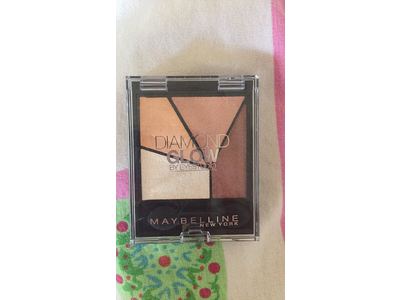 Maybelline Eyestudio Lidschatten Palette – Diamond Glow, 4 Farben, Coral Drama, Glänzender Finish