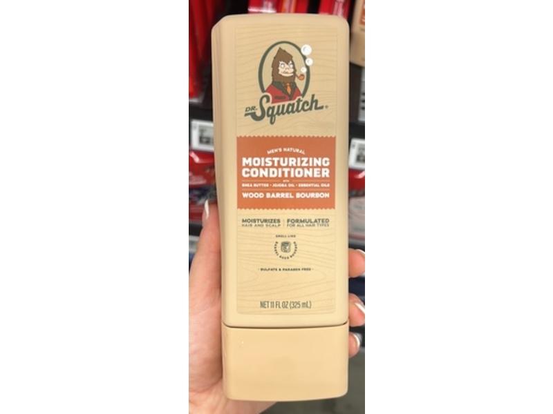 Dr. Squatch Moisturizing Conditioner, Wood Barrel Bourbon, 11 fl oz/325 mL