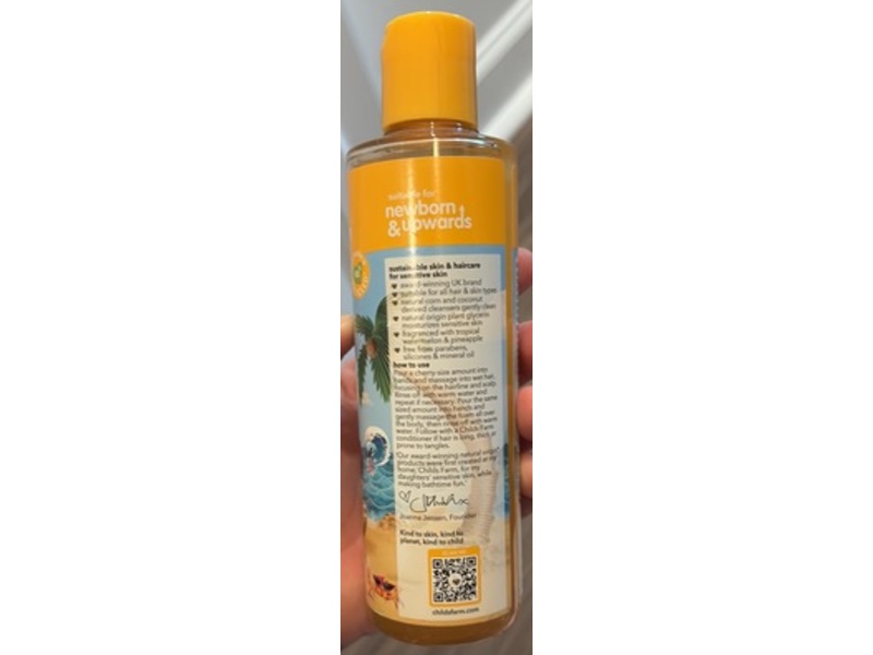 Childs Farm Kids Hair & Body Wash, Watermelon & Pineapple, 8.4 fl oz