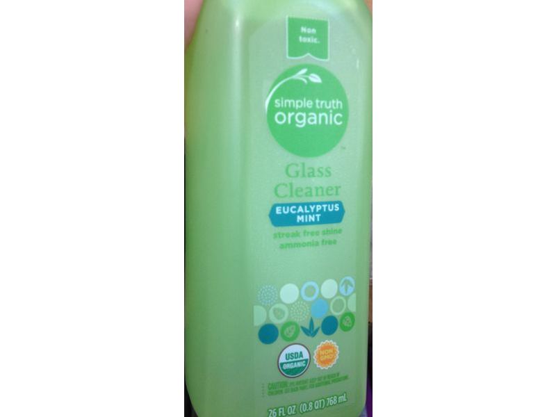 Simple Truth Organic Glass Cleaner, Eucalyptus Mint, 26 fl oz/768 mL