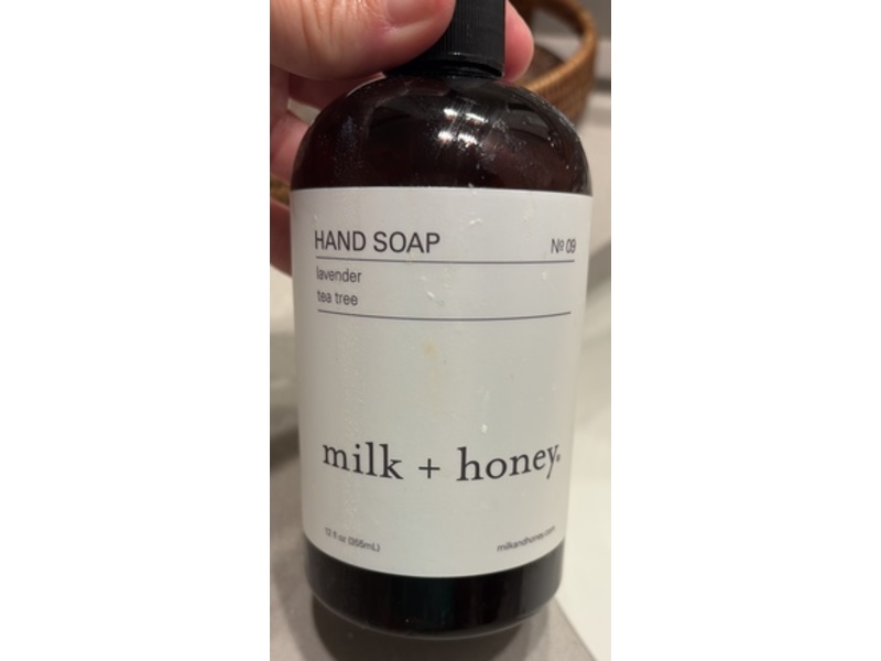 Milk + Honey No 9 Hand Soap, Lavender Tea Tree, 12 fl oz/355 mL