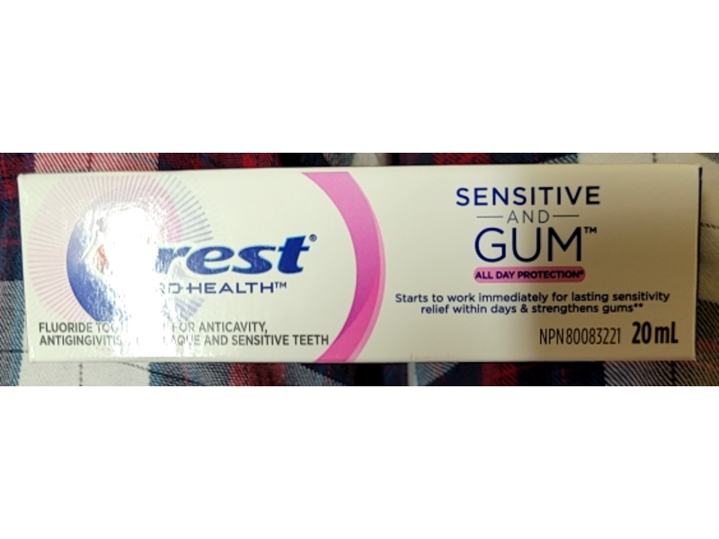 Crest Pro Health Sensitivity & Gum Toothpaste, 20 mL