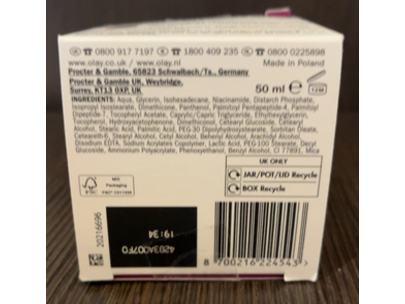 Olay Collagen Peptide Max Day Cream, 50 mL