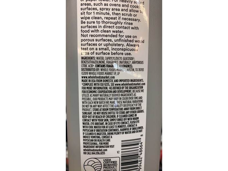365 Whole Foods Market All Purpose Cleaner, Citrus, 26 fl oz
