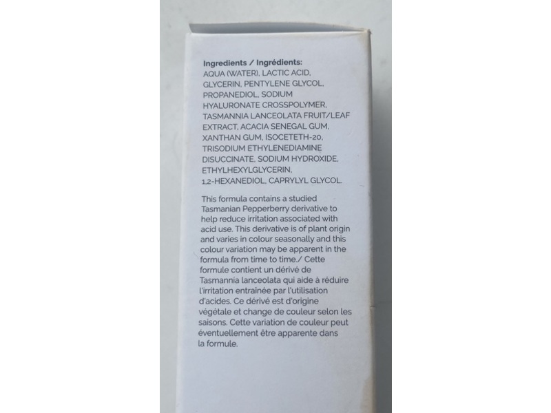 The Ordinary Superficial Peeling Formulation, Lactic Acid 5% + Ha, 1 fl oz/30 mL