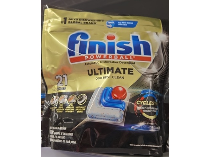 Finish Ultimate Dishwasher Detergent, 8.5 oz/241 g, 21 Count
