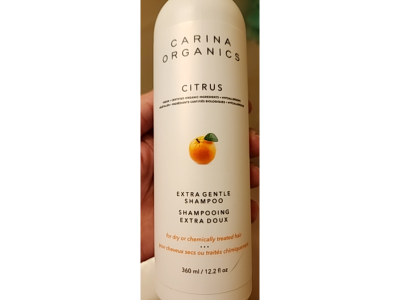 Carina Organics Extra Gentle Shampoo, Citrus, 12.2 fl oz/360 mL