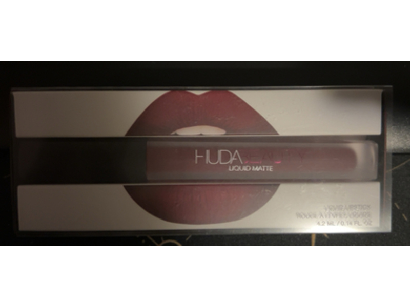 Huda Beauty Matte Liquid Lipstick, Famous, 0.14 fl oz/4.2 mL