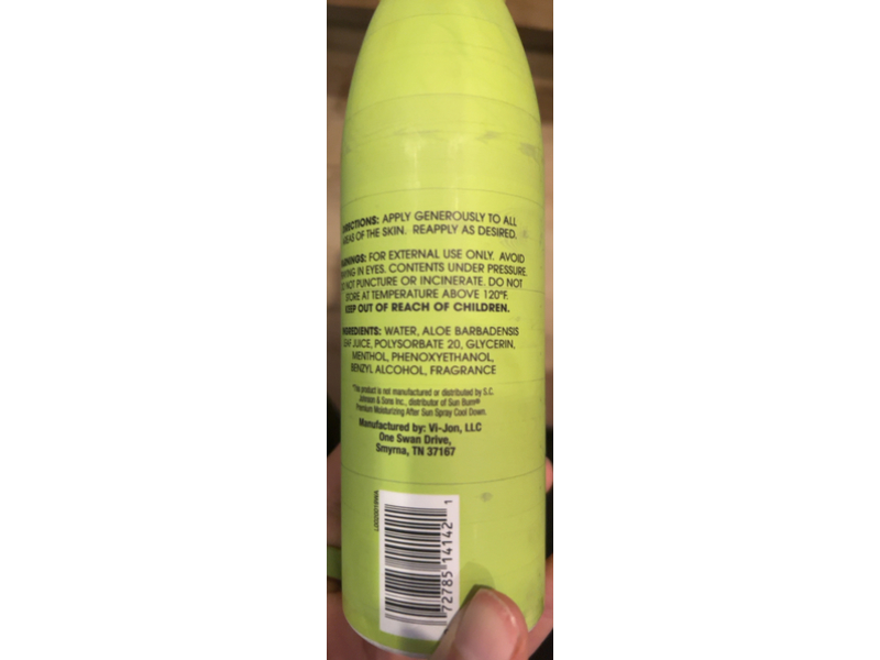 Wild Tropics After Sun Spray, Aloe Vera & Menthol, 5.5 oz/156 g