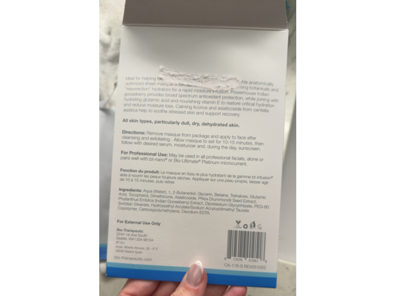 Bio - Therapeutic bt-infusion Hydrating Masque, 1.2 oz, Count 1