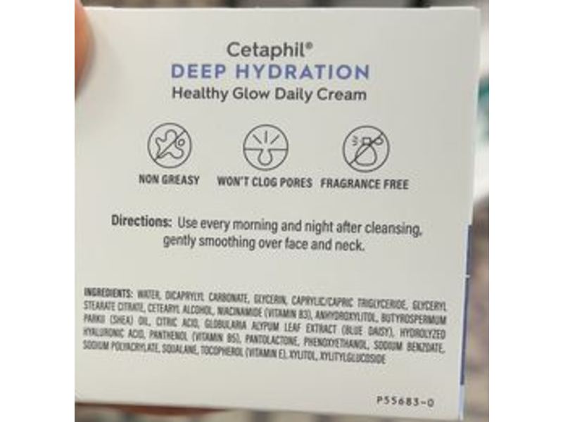 Cetaphil Deep Hydration Healthy Glow Daily Cream, 1.7 fl oz/4 g
