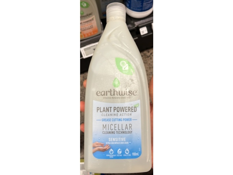 Earthwise Micellar Sensitive Ultra Concentrate Dish Liquid, 900 mL
