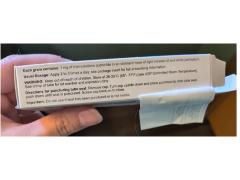 Triamcinolone Acetonide Ointment 0.1%, 15 g, Encube (Rx)