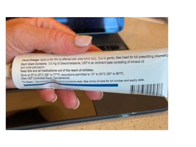 Desoximetasone Ointment USP 0.05%, 60 g, Teligent (RX)