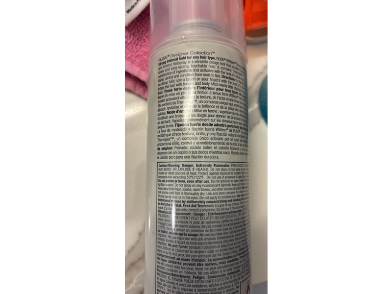 Rusk W8 Less Hair Spray, 10 oz/283 g