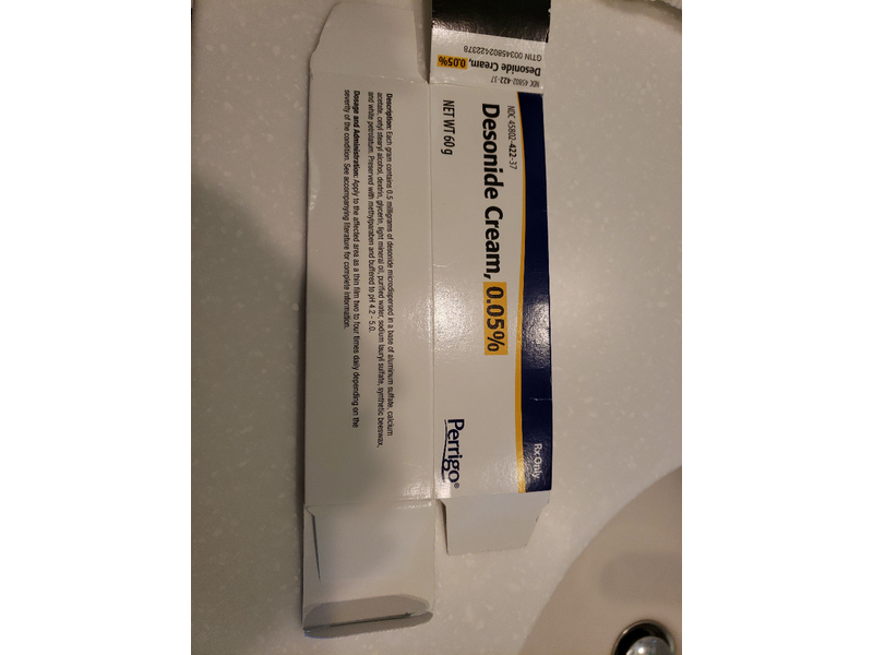 Desonide Cream 0.05 (RX), 60G Perrigo Ingredients and Reviews