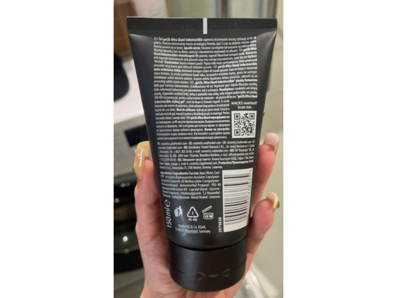 Got2b Ultra Glued Indestructible Styling Gel, 150 mL