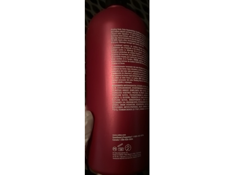 Zotos Quantum Riveting Reds Color-Replenishing Conditioner, 33.8 fl oz/1 L