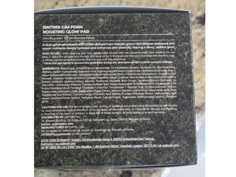 Isntree Gim Pdrn Boosting Glow Pad, 6.76 fl oz/200 mL, 70 Count