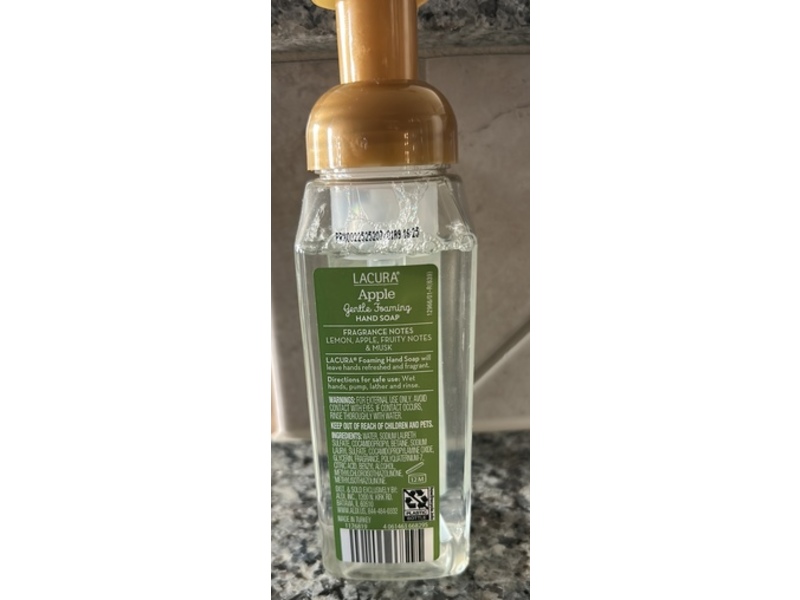 Lacura Aromatherapy Gentle Foaming Hand Soap, Apple, 8.75 fl oz/259 mL