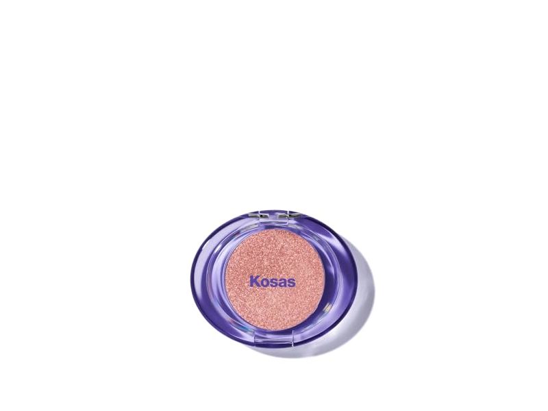 Kosas Shiny Objects Wet Glisten Powder Highlighter, Glimmerose, 0.16 oz/4.5 g