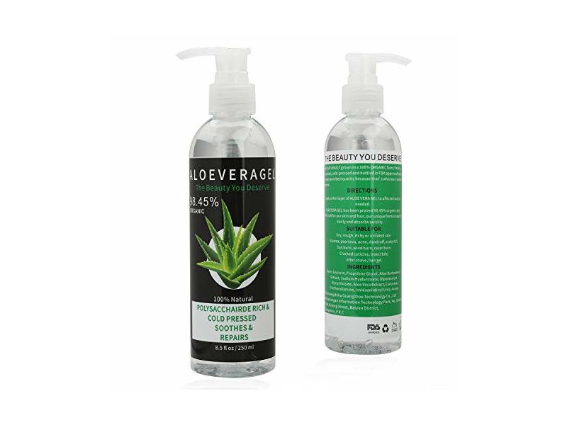 Haopinsh Aloe Vera Gel Durable Moisturizing Refreshing, 8.5 fl oz (250 mL)
