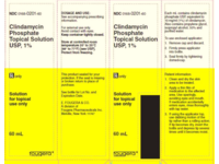 Clindamycin Phosphate Topical Solution USP, 1%, 60 mL, Fougera (RX) - thumbnail 1