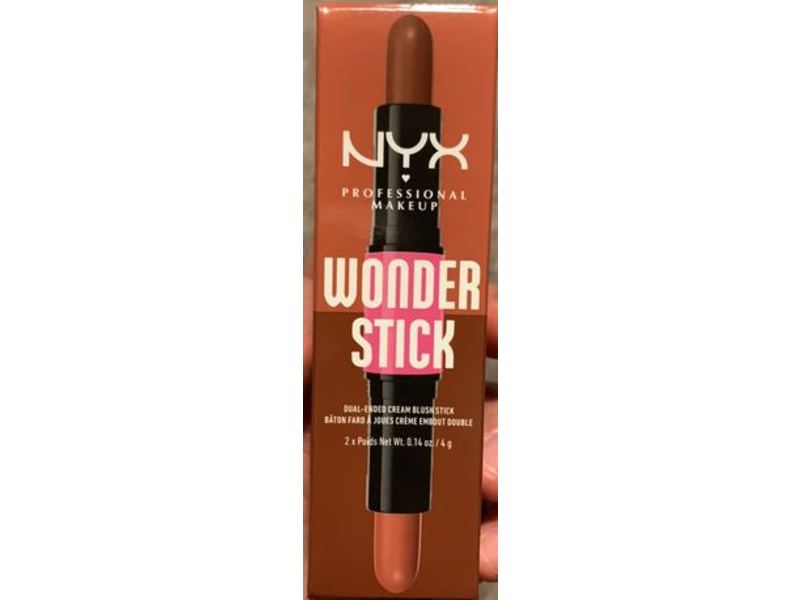 NYX Professional Makeup Wonder Stick Blush, Coral & Deep Peach, 0.14 oz/ 14 g
