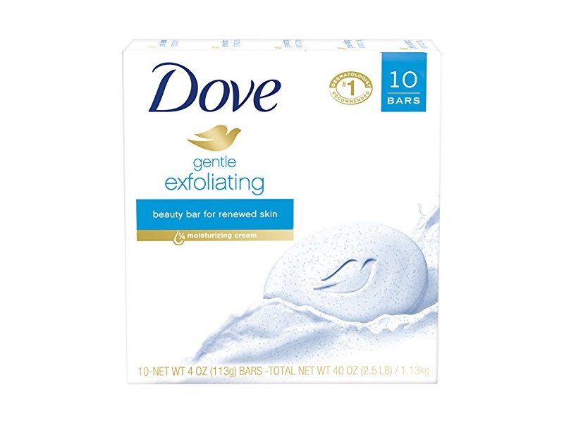 Dove Beauty Bar, Gentle Exfoliating, 4 oz (10 bars)
