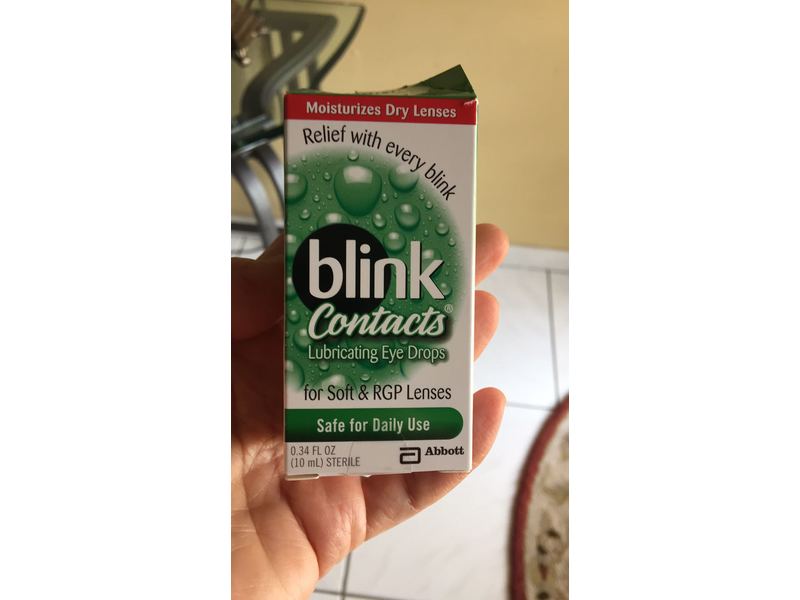 Blink Contacts Lubricating Eye Drops, 0.34 fl oz/10 mL