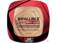 L'Oréal Paris Infallible Fresh Wear Foundation Powder, 245 Radiant Honey, 0.31 oz/9 g - thumbnail 1