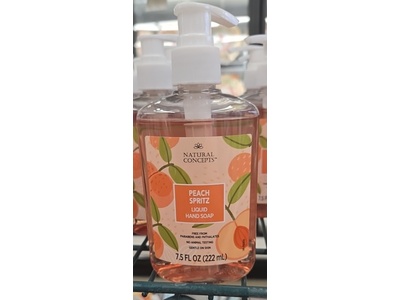 Natural Concepts Liquid Hand Soap, Peach Spritz, 7.5 fl oz/222 mL