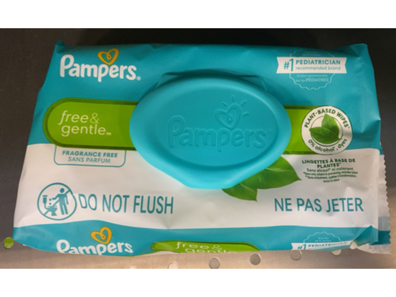Pampers Free & Gentle Baby Wipes, 52 count