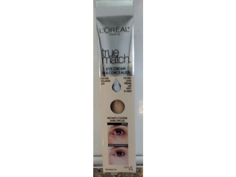 L'oreal Paris True Match Eye Cream In A Concealer, Fair C1-2, 0.4 fl oz/12 mL