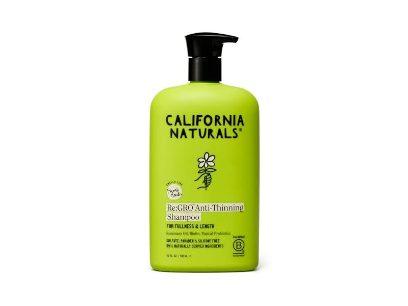 California Naturals Re:GRO Anti-Thinning Shampoo, 20 fl oz/591 mL