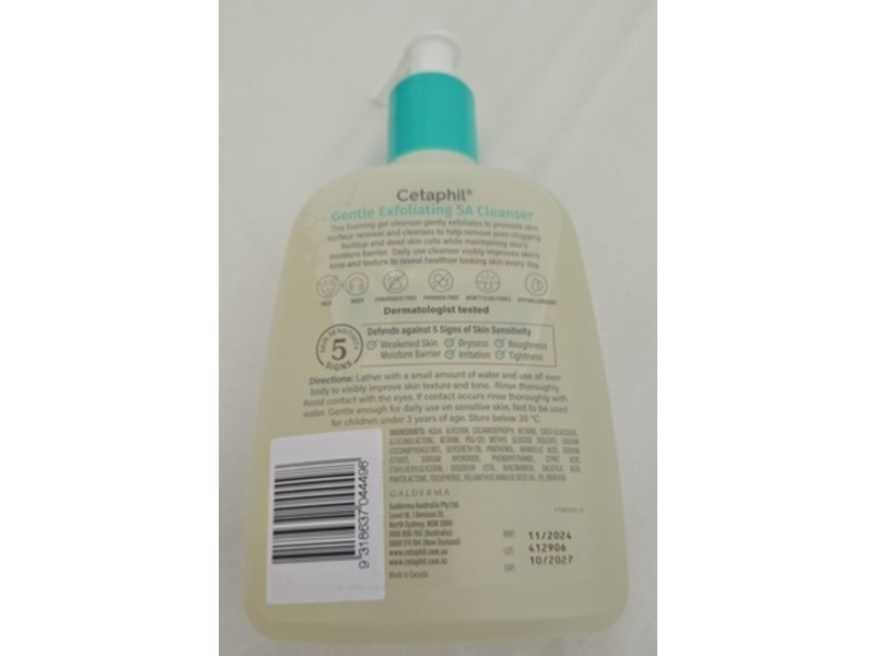 Cetaphil Gentle Exfoliating SA Cleanser, 16 fl oz/473 mL