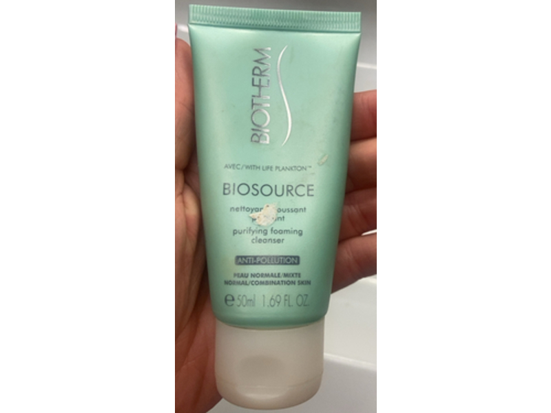 Biotherm Purifying Foaming Cleanser, Anti Pollution, 1.69 fl oz/50 mL