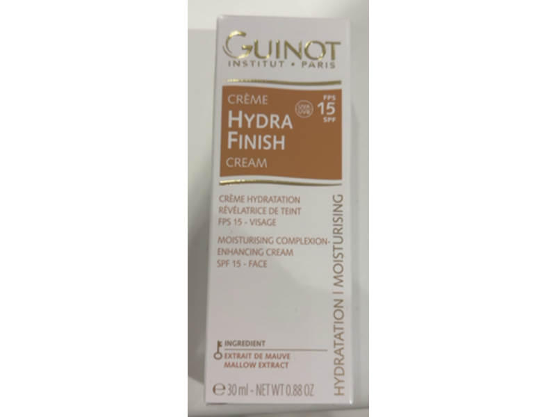 Guinot Hydra Finish Moisturizing Complexion-Enhancing Cream, SPF 15, 0.88 oz/30 mL
