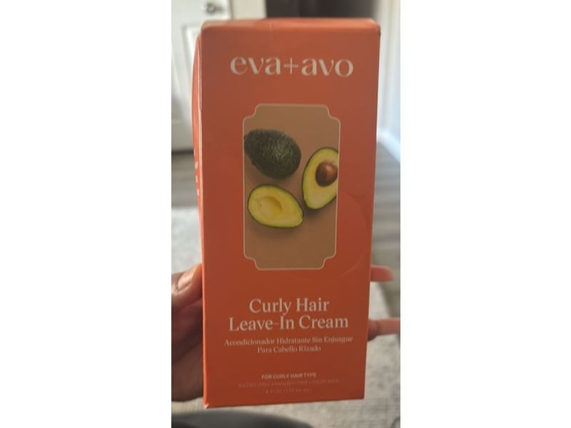 Eva + Avo Curly Leave-In Cream, 6 fl oz/177.4 mL