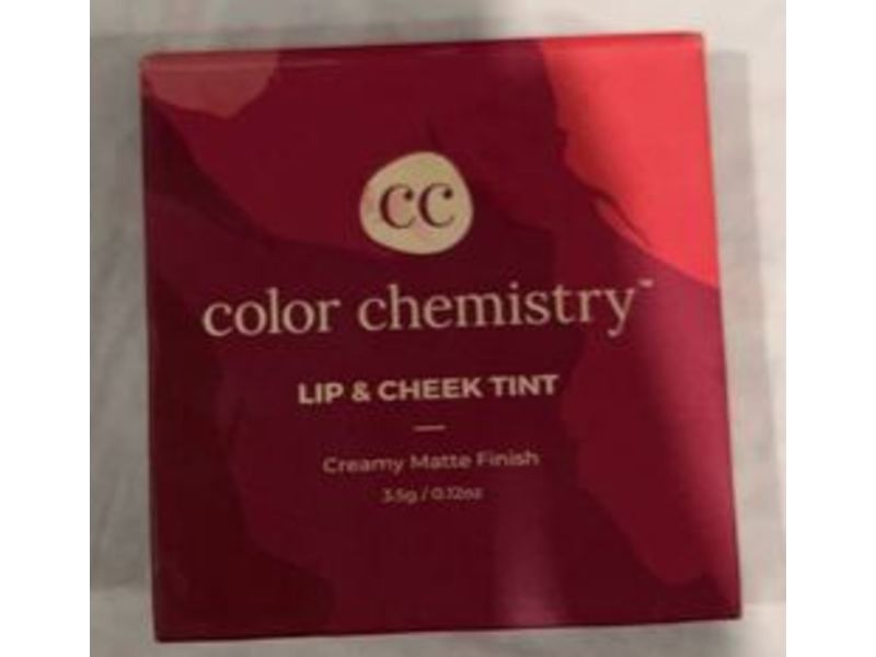 Color Chemistry Lip & Cheek Tint, Creamy Matte Finish, Goji Berry LT 04, 0.12 oz/3.5 g