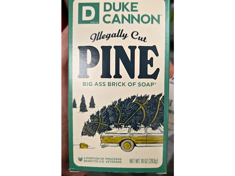 Duke Cannon Big Ass Brick Of Soap, Illegally Cut Pine, 10 oz/283 g