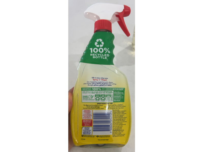 Ajax Multi-Purpose Spray N' Wipe, Lemon Citrus, 500 mL