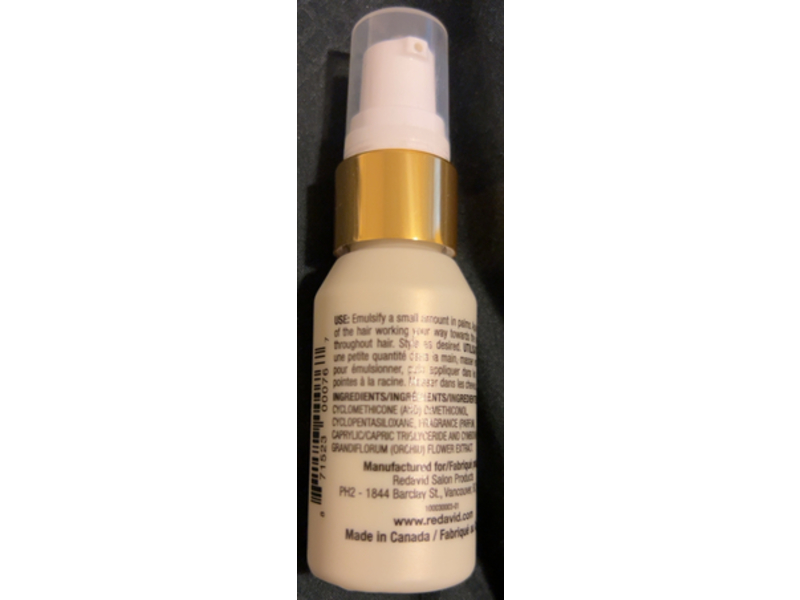 Redavid Orchid Oil Treatment Ultra Nourishing Anti Frizz Serum, 1 fl oz/30 mL