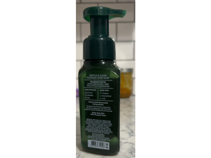 Bath & Body Works Gentle & Clean Foaming Hand Soap, Fresh Balsam, 8.75 fl oz/259 mL