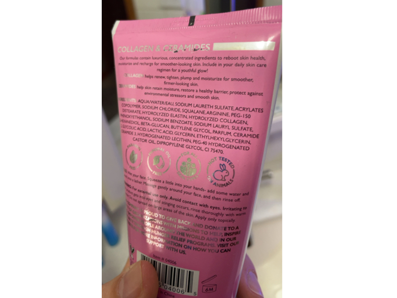 Spascriptions Collagen & Ceramides Facial Cleanser, 5 fl oz/150 mL