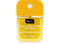 b.pure Moisturizing Hand Sanitizer, Sunset Breeze Scented, Collagen, 1.15 fl oz/34 mL - thumbnail 1