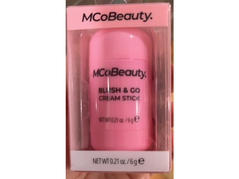 MCoBeauty Blush & Go Cream Stick, Baby Pink, 0.21 oz/6 g